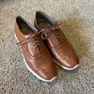 Cole Haan Zerogrand Brown Leather Wingtip Oxford
